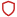 small icon of a red shield outline