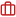 small icon of a red suitcase outline